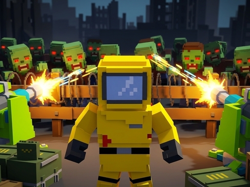 Pixel Zombie Base Defense